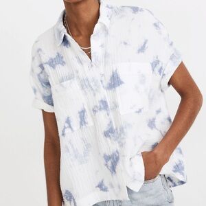 Madewell Lightspun Beachside Shirt in Tie-Dye - size Small - NWT